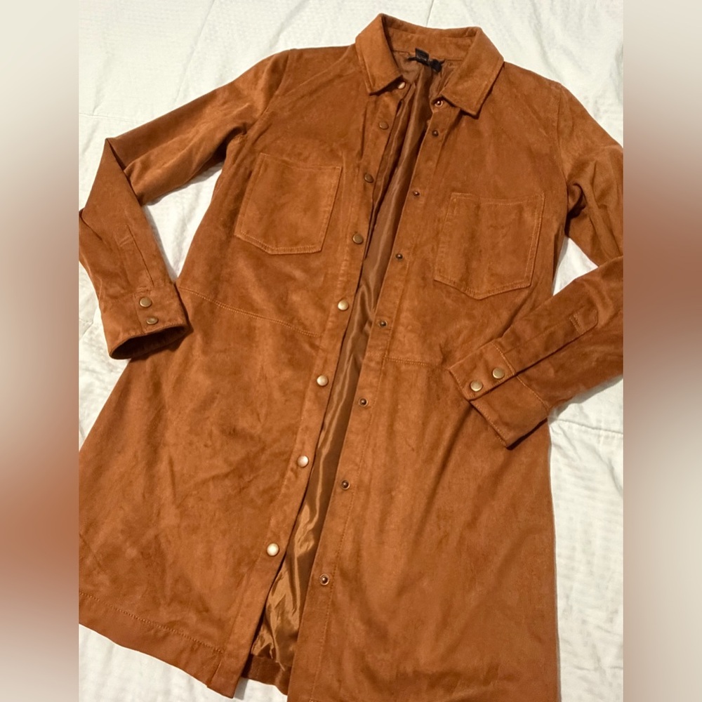 Forever 21 Tan Faux Suede Jacket